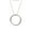Silver, variant on Heavenly Hoop Round Pendant Necklace