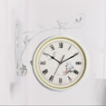 thumbnail image 3 of Decoración de Jardín Sunnimix Reloj Colgante de Pared Doble Cara Blanco, 3 of 8
