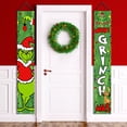 thumbnail image 4 of Cortina de puerta de monstruos navideños, tema festivo de 180x30cm para decoración de puertas navideñas, 4 of 7
