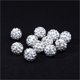 thumbnail image 2 of 50pcs White Rhinestone Beads Polymer Crystal Spacer Bead For DIY Necklace Bracelet Jewelry Making Accessories Supplies Wholesale, 2 of 5