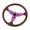 Purple, variant on Universal 14in Racing Steering Wheel Comfortable Grip 6 Hole Hub Adapter Car Racing Scene PU Leather