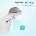 thumbnail image 3 of Dispensador automático de jabón espumoso con sensor infrarrojo, 400ML, color blanco, recargable por USB, ideal para cocina, baño, oficina y más., 3 of 6