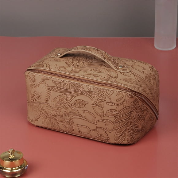 Xihbxyly Neceser de Viaje para Maquillaje, Espacioso Organizador de Cosméticos con Asa, Resistente Al Agua, Ideal para Guardar Artículos de Tocador, Joyas y Dispositivos Electrónicos, Perfecto para U