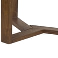 thumbnail image 3 of Fina Dining Table- 48 Inch Round Genuine Marble Top- Mango Wood 3 Sled Base, 3 of 10