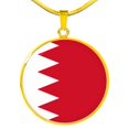 thumbnail image 1 of Collier Drapeau Bahreïn Drapeau Bahrain en Acier Inoxydable Ou or 18 Carats 18-22", 1 of 8
