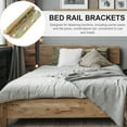 thumbnail image 5 of 4Pcs Bed Rail Fasteners Metal Bed Frame Rail Brackets Bed Rail Hinge Accessories, 5 of 6