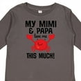 thumbnail image 4 of Inktastic Mimi and Papa Love Me Crab Boys or Girls Long Sleeve Toddler T-Shirt, 4 of 5
