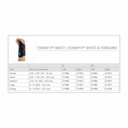 Ossur Formfit Black Aluminum / Cotton / Polyester Hook and Loop Strap Wrist Brace for Right Hand 317077