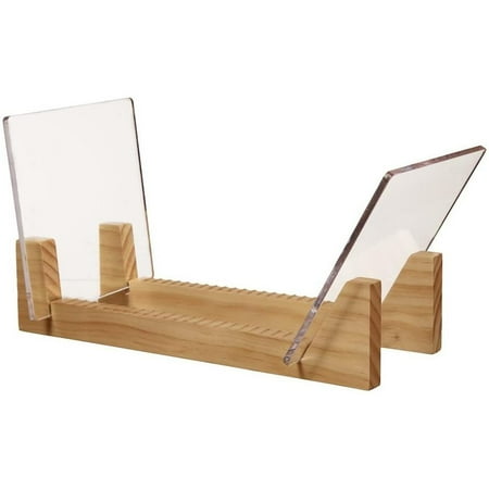 

Vinyl Record Storage Holder Stand Rack Wooden CD Display Stand Stackable Modern CD Holder Record Storage Shelf for Displaying 7-12-inch Vinyl Records