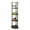 Espresso, variant on Turn-N-Tube 5 Tier Corner Display Rack Multipurpose Shelving Unit, Espresso & Black - 57.7 x 11.6 x 11.6 in.