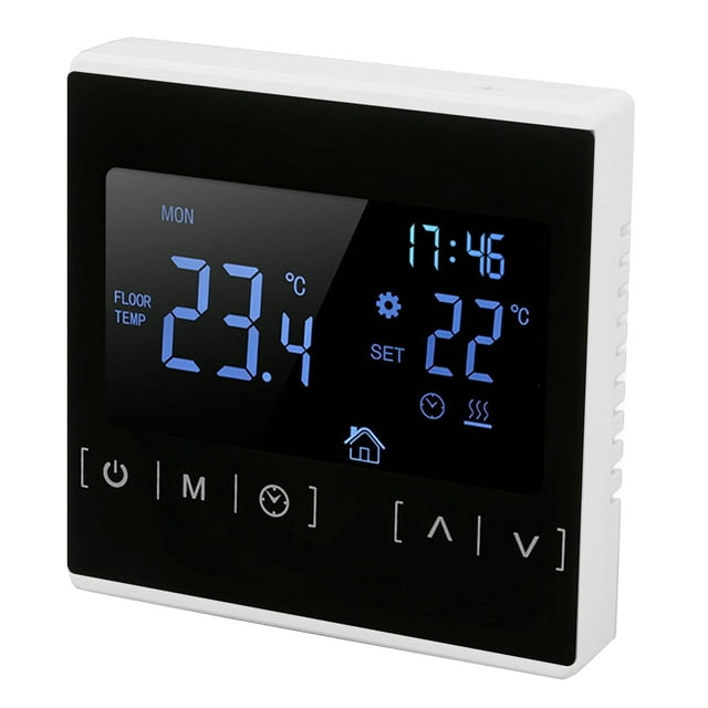 Termostato de pantalla táctil, Termostato inteligente Termostato táctil retroiluminado Termostato inteligente Diseño a prueba de futuro