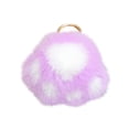 thumbnail image 7 of Cat Paw Squeeze, Cat Keychain, Key Rings for Car Keys, 3X3 In, Lavender Off-White, Faux, Gold Keychain Clip, Daily Accessorizing, Handbag Decoration, 1 Pc, 7 of 7