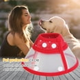 thumbnail image 1 of Collar Para Perro Cubierta de recuperación de heridas para perros Collar de cono médico anti-mordida para mascotas (L) Rojo Likrtyny Para estrenar, 1 of 6