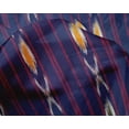 thumbnail image 4 of oneOone Silk Tabby Fabric Stripe Ikat Print Fabric By The Yard 42 Inch Wide, 4 of 4