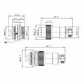 thumbnail image 3 of VONKY 5 Pairs/set Male Female Aviation Connector Socket Metal Silver Aviation Plug Accessory GX12-4, 3 of 9