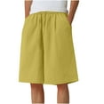 thumbnail image 2 of COSFO Running Shorts for Men Casual Elastic Waist Solid Shorts Loose with Pockets Mens Shorts, 2 of 5
