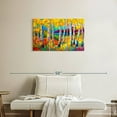 thumbnail image 2 of Elephant Stock Vivid Autumn Jewels Wall Art - Horizontal Multi Panel Canvas - Living Room Wall Decor - Nature Multi Panel - Yellow And Blue Decor By Marion Rose - 33" x 20", 2 of 8