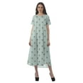 thumbnail image 1 of Moomaya Robes d'Été pour Femmes Imprimées Grande Taille en Coton Flex Robes pour Dames, 1 of 5