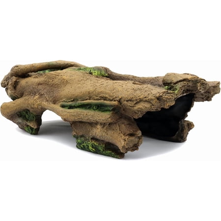 Aquarium Resin Bark Terrarium Decor, Lizard, Snake or Reptile Hide,Lizard, Spider and Aquarium Fish Hide Cave (Large Bark B)