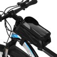thumbnail image 3 of Bike Front Frame Bag, Touch Screen Inner Pocket Light Baffle Safe Hook and  Fixing Waterproof Bike Pouch  for Mountain Bike, 3 of 8