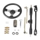 thumbnail image 4 of Kit de volante de acero,Kit de volante de acero de 300 mm con piñón y cremallera,Juego de eje ajustable de repuesto para Go de 110 ,Conjunto de direión para karts,cuatriciclos, y, 4 of 8