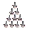 thumbnail image 1 of 10 Piezas Potenciómetros de Guitarra Aprendiziaje Musica Pieza de Repuestos , A50K CUTICAT Potenciómetro de guitarra, 1 of 8