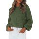 thumbnail image 1 of Suéter PRETTYGARDEN Floral de Punto con Cuello Redondo y Mangas Largas Verde M, 1 of 8