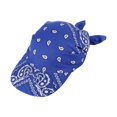 thumbnail image 3 of para cabeza, bandana, gorro con visera, regalo, gorra con visera para el sol, ideal para ir de , montar o al libre. Azul, 3 of 8