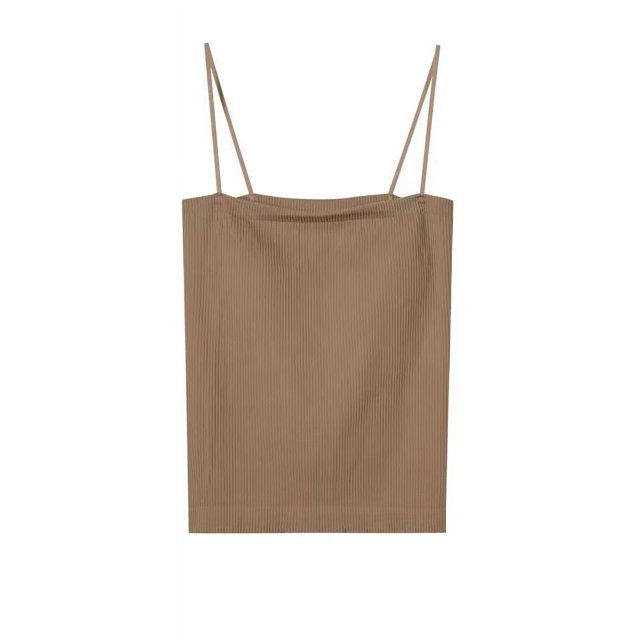 Ropa interior sexy de mujer con copa fija de una pieza con rosca y parte superior de tubo en la espalda