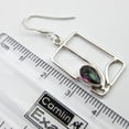 thumbnail image 3 of SilverStarJewel 925 Pure Silver Beautiful Mystic Topaz Well Made Hook Earrings 1.5" Bestseller, 3 of 3