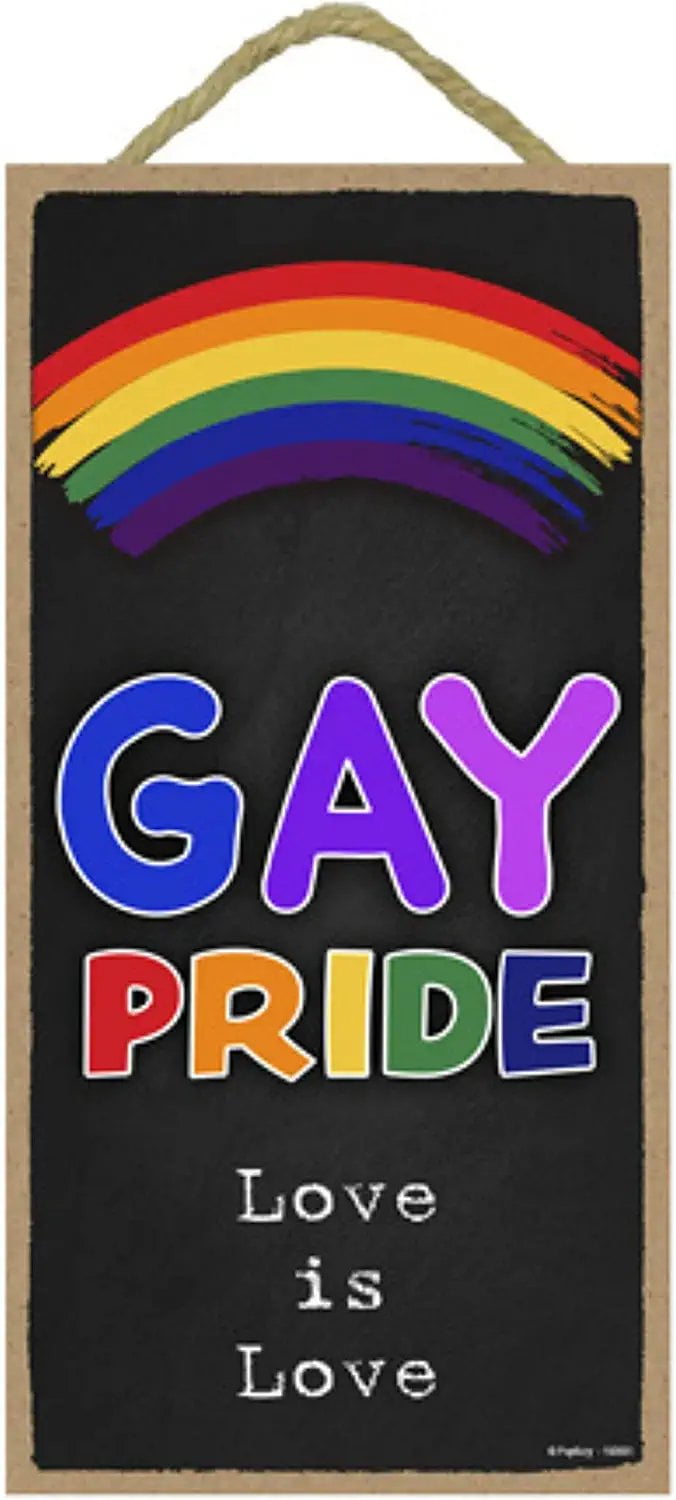 Popfizzy Gay Pride Sign, Pride Room Decor, Funny LGBTQ+ Pride Gifts