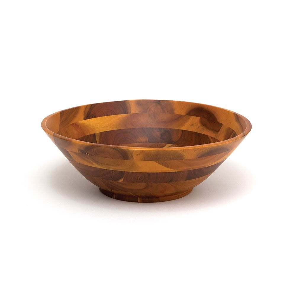 Lipper International Acacia Footed 12 Inch Kitchen Home Wooden Salad