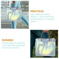 thumbnail image 4 of 6 Pcs Sacs Cadeaux Réutilisables en PVC pour Rangement Multicolores Pliables et Durables 6 Pcs, 4 of 8