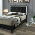 thumbnail image 4 of Better Home Products Monica Velours Rembourré Lit Plate-Forme Complète en Noir, 4 of 8