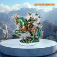 thumbnail image 4 of Rotatable acrylic ornament featuring a whimsical dwarf celebrating St. Patrick's Day with a stunning beauty in a festive design, 4 of 7