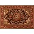 thumbnail image 1 of Ahgly Company Indoor Rectangle Medallion Orange Traditional Area Rugs, 6' x 9', 1 of 1