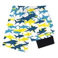 thumbnail image 4 of AHTJRT Kids Swim Trunks Unisex Girls Boys Summer Beachwear Surfing Swimming Shorts with Pockets Elstic Waist Casual Hot Shorts with Built-In Liner White 12-13 Years, 4 of 6