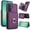 Dark Purple, variant on Wallet Case with Card Holder for Samsung Galaxy A26 5G, 360° Rotation Ring Kickstand Magnetic Clasp and Durable Shockproof Cover
