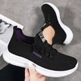 thumbnail image 3 of Vedolay Women Shoes Women's Platform Wedge Slip-On Sneakers,Comfortable Sole Round Toe Sneakers,Black 7, 3 of 5