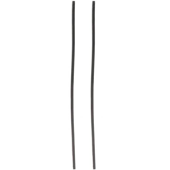 Unique Bargains 2 Pcs 28inch and 24inch 8x10mm 3 Section Rubber Windshield Wiper Blade Refills for Car Black