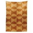 thumbnail image 3 of Ambesonne Rustic Tablecloth Rectangular Table Cover, Abstract Oak Planks, 60"x90", Orange and Tan, 3 of 4