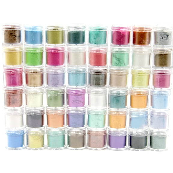 WINDLAND 48 Colors Cosmetic Grade Pearlescent Natural Mica Mineral Powder Epoxy Resin Dye Pearl Pigment DIY Jewelry Crafts Making Accessories