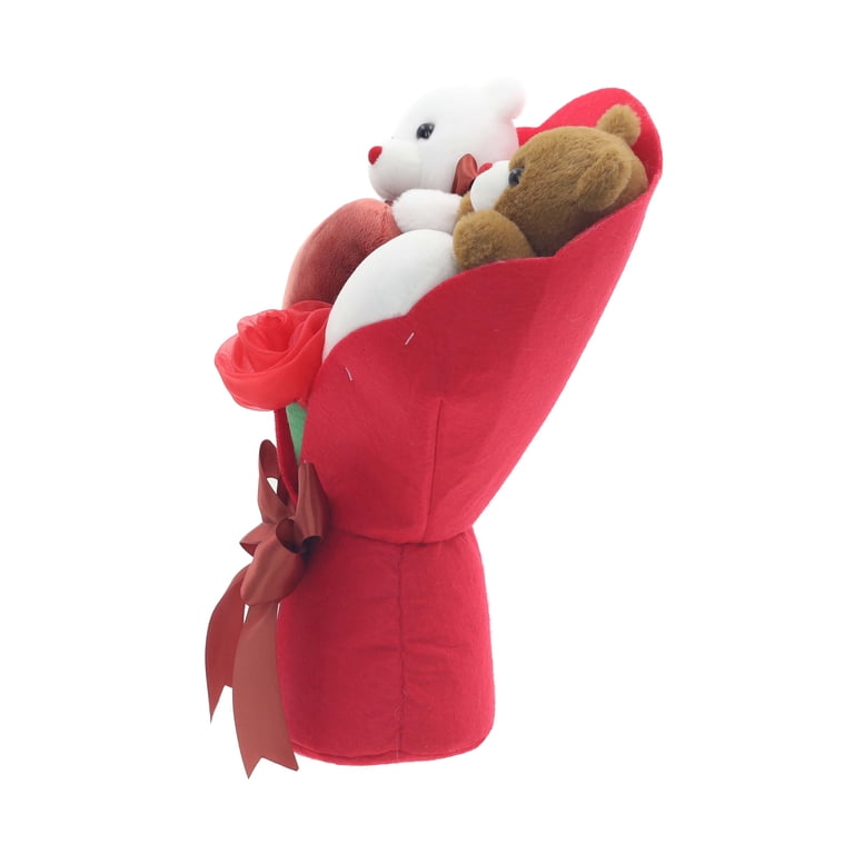 Way To Celebrate Valentine's Day 13" Medium Bear Bouquet photo 8