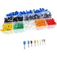 thumbnail image 4 of 800 Set Bootlace Virola Crimp Connector Cable aislado Pin End Ferrules Kit Surtido 0.5mm²~6mm² para proyectos eléctricos con caja de almacenamiento TUNC Sencillez, 4 of 4