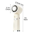 thumbnail image 3 of DtchenguaPortable Handheld Turbo Fan - 3 Gear High Speed Rechargeable Mini Personal Hand Fan Blow Cold Air, Battery Operated Travel Essentials, Beach Vacation, Gifts for Women, Men (White), 3 of 6