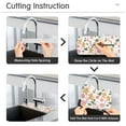 thumbnail image 5 of Faucet Mat for Kitchen Sink 30'' Sink Splash Guard Mat Super Absorbent Fast Drying Drain Pad Gingerbread Men Holly Leaves 2 Pack, 5 of 9