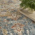 thumbnail image 6 of Nourison Petra Persian Ivory Blue 9'3" x 12'7" Area Rug, (9x13), 6 of 8
