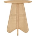 thumbnail image 3 of Meridian Furniture Butterfly 36" Natural Solid Wood And Cane Bar Height Table, 3 of 9