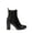 Black, variant on Babbel Faux Leather Block Heel Ankle Boots