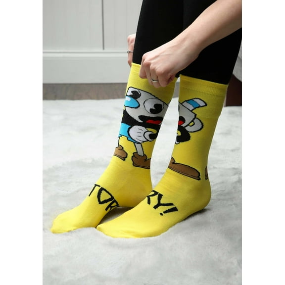 Mugman Victory! Crew Socks